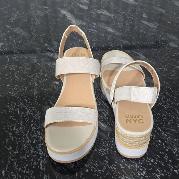 BRAND NEW MADDEN NYC WOMEN’S TALLA WEDGE STRAPPY SANDALS - Picture 6 of 16